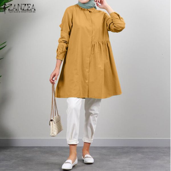 women's polos 2021 fashion muslim spring autumn ruffle women casual solid long sleeve single-breasted pullover tunic chemise, White
women's polos 2021 fashion muslim spring autumn ruffle women casual solid long sleeve single-breasted pullover tunic chemise, White