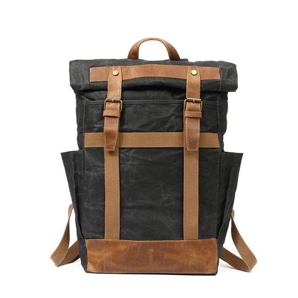 backpack vzva european and american retro men's oil wax canvas travel computer bag outdoor waterproof crazy horse leather mounta
backpack vzva european and american retro men's oil wax canvas travel computer bag outdoor waterproof crazy horse leather mounta