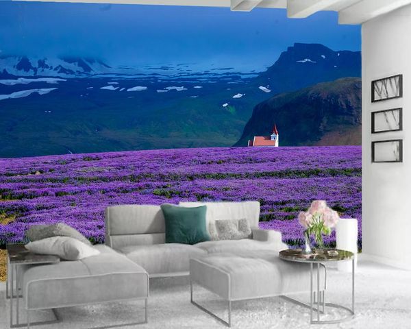 custom 3d landscape wallpaper beautiful snow mountain purple lavender romantic decorative silk mural wallpapers
custom 3d landscape wallpaper beautiful snow mountain purple lavender romantic decorative silk mural wallpapers