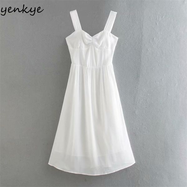 elegant women temperament white dress female sleeveless v neck a-line midi sling party vestido 210514, Black;gray
elegant women temperament white dress female sleeveless v neck a-line midi sling party vestido 210514, Black;gray