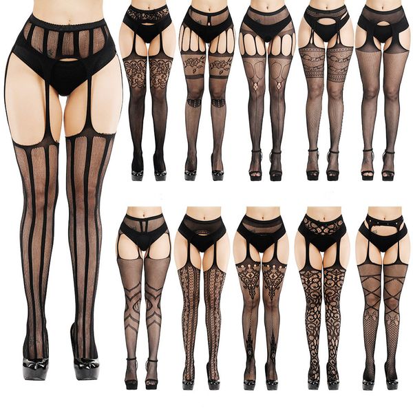 & hosiery lingerie women thigh high pantyhose fishnet nylon long socks belt standard over knee solid suspender stockings, Black;white
& hosiery lingerie women thigh high pantyhose fishnet nylon long socks belt standard over knee solid suspender stockings, Black;white