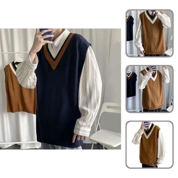 men's vests student vest great oversized v neck quick dry waistcoat for dating autumn sweater, Black;white
men's vests student vest great oversized v neck quick dry waistcoat for dating autumn sweater, Black;white