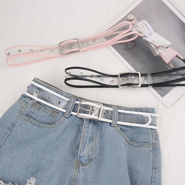 belts design women's strap casual cute transparent pvc women white color fashion heart buckle jeans belt, Black;brown
belts design women's strap casual cute transparent pvc women white color fashion heart buckle jeans belt, Black;brown