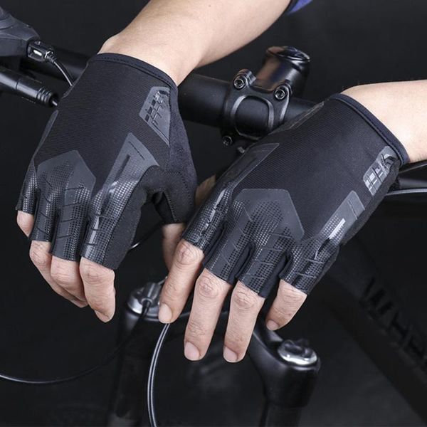 pair men women riding gloves rubber, eva half finger bicycle mitten for breathable road racing cycling outdoor sports, Black
pair men women riding gloves rubber, eva half finger bicycle mitten for breathable road racing cycling outdoor sports, Black