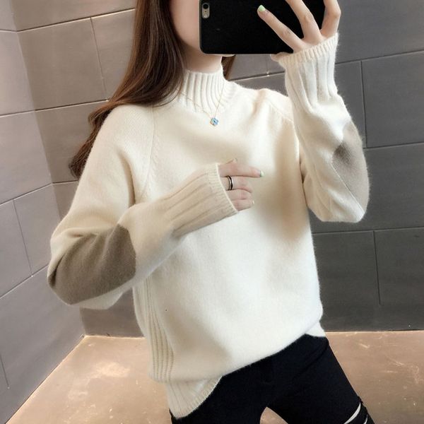 sweater sweaters loose knit winter fashion pullover sweater plus size women clothing, White;black
sweater sweaters loose knit winter fashion pullover sweater plus size women clothing, White;black