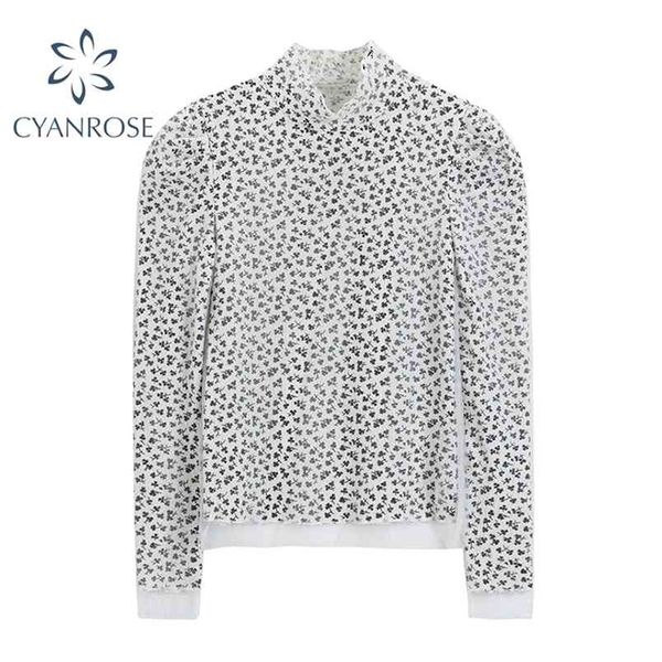 spring floral print women stand colla long sleeve patchwork mesh elegant tees female retro fitted t shirt ladies 210515, White
spring floral print women stand colla long sleeve patchwork mesh elegant tees female retro fitted t shirt ladies 210515, White