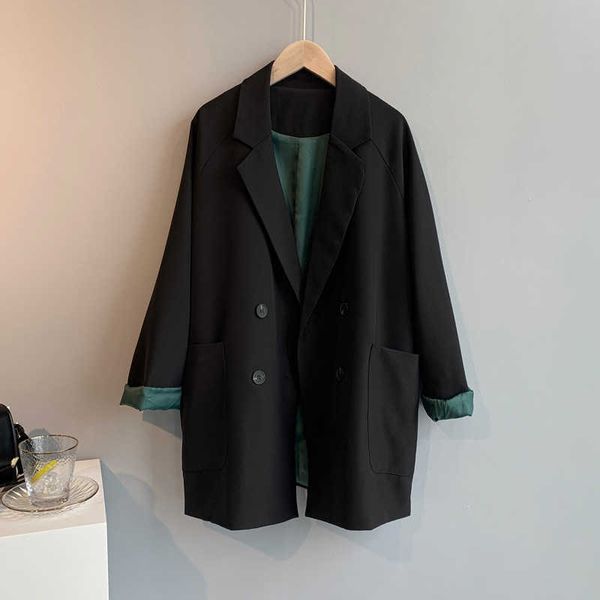 women's suits & blazers autumn coat turn down collar blazer feminino double breasted vintage ladies black casaco for 2zjd, White;black
women's suits & blazers autumn coat turn down collar blazer feminino double breasted vintage ladies black casaco for 2zjd, White;black