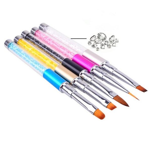 nail brushes 2021 fashion rhinestone metal acrylic art sculpture carving brush liquid powder flower shaping painting bead dotting, Yellow
nail brushes 2021 fashion rhinestone metal acrylic art sculpture carving brush liquid powder flower shaping painting bead dotting, Yellow
