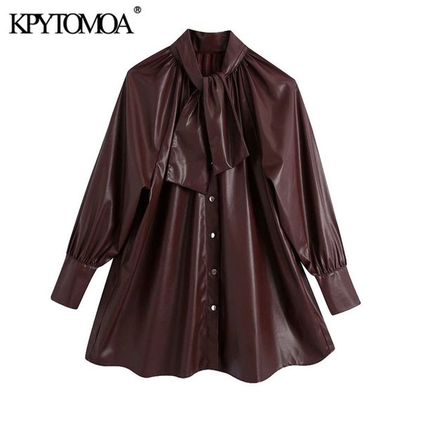 women fashion with bow faux leather blouses high neck long sleeve female shirts blusas chic 210420, White
women fashion with bow faux leather blouses high neck long sleeve female shirts blusas chic 210420, White