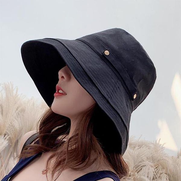 wide brim hats simple reversible spring summer pure color women's bucket hat outdoor beach sun cap women fisherman, Blue;gray
wide brim hats simple reversible spring summer pure color women's bucket hat outdoor beach sun cap women fisherman, Blue;gray