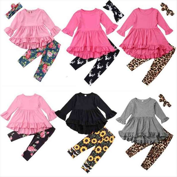 spring fall toddler kid baby girls ruffle clothes sets flare long sleeve dress leopard floral pants leggings outfits, White
spring fall toddler kid baby girls ruffle clothes sets flare long sleeve dress leopard floral pants leggings outfits, White