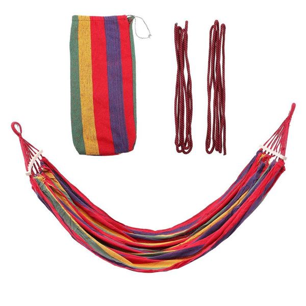 sleeping bags outdoor indoor hammock portable camping striped canvas swing bed garden travel 1-2 person 2021
sleeping bags outdoor indoor hammock portable camping striped canvas swing bed garden travel 1-2 person 2021