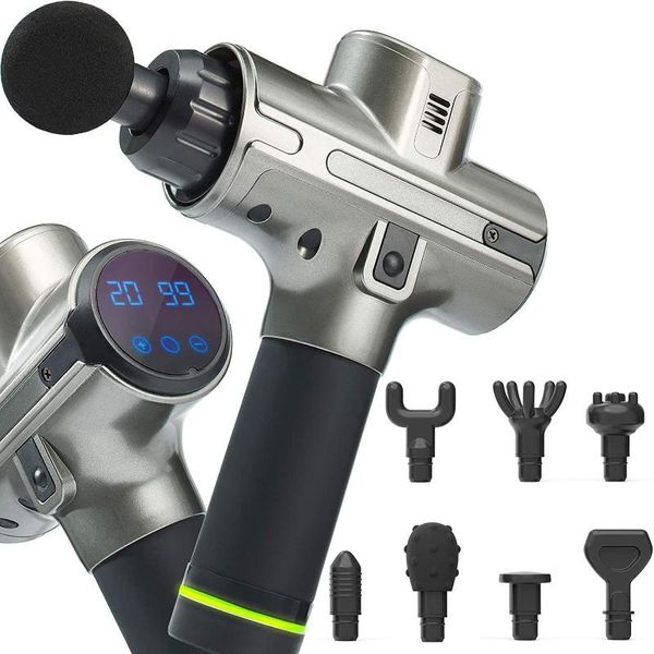 massage gun muscle deep tissue percussion massager for body muscles, back, neck - 8 heads 20 speeds power motor
massage gun muscle deep tissue percussion massager for body muscles, back, neck - 8 heads 20 speeds power motor