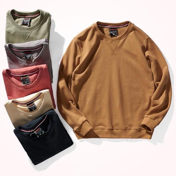 men's hoodies & sweatshirts terry sweater pure cotton retro solid color round neck pullover sports knitted long-sleeved for men, Black
men's hoodies & sweatshirts terry sweater pure cotton retro solid color round neck pullover sports knitted long-sleeved for men, Black