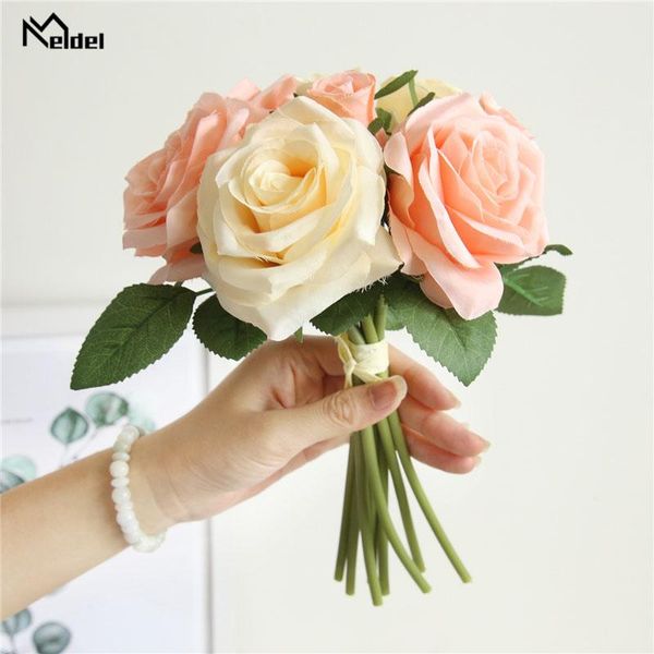 meldel artificial silk rose flowers bridal wedding bouquet pink bridesmaids holder flower home party supplies decorative & wreaths
meldel artificial silk rose flowers bridal wedding bouquet pink bridesmaids holder flower home party supplies decorative & wreaths