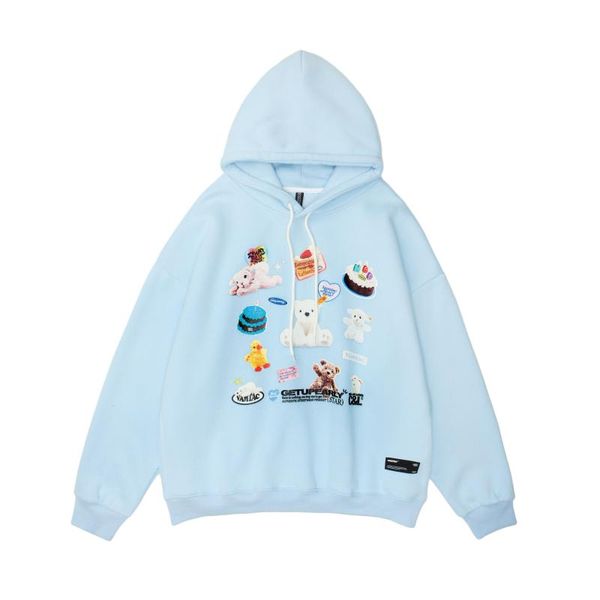 men's hoodies & sweatshirts 2021 cartoon bear cake duck print blue kpop cotton hoodie men oversized pullover casual women hooded sweat, Black
men's hoodies & sweatshirts 2021 cartoon bear cake duck print blue kpop cotton hoodie men oversized pullover casual women hooded sweat, Black