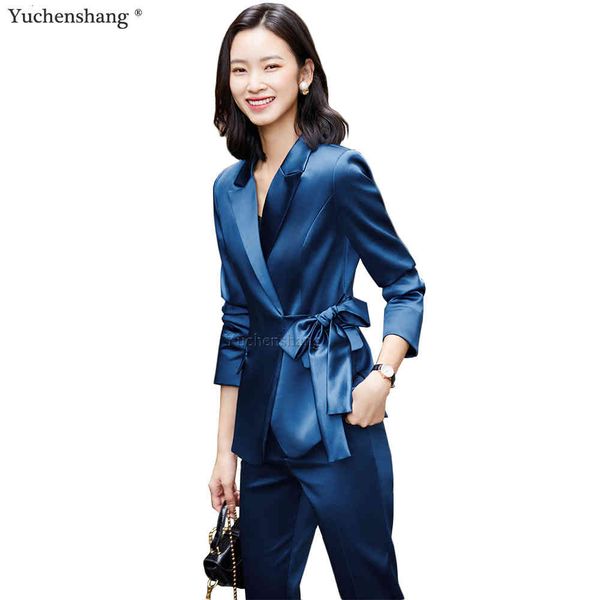women's suits & blazers new arrival women pant suit pink apricot blue black bow belt blazer jacket trouser 2 pieces set office lady wor, White;black
women's suits & blazers new arrival women pant suit pink apricot blue black bow belt blazer jacket trouser 2 pieces set office lady wor, White;black