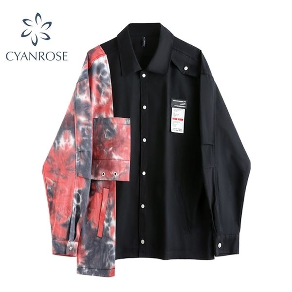 spring women's blouse shirt patchwork tie dye print long sleeve streetwear korean fashion clothing harajuku female 210515, White
spring women's blouse shirt patchwork tie dye print long sleeve streetwear korean fashion clothing harajuku female 210515, White