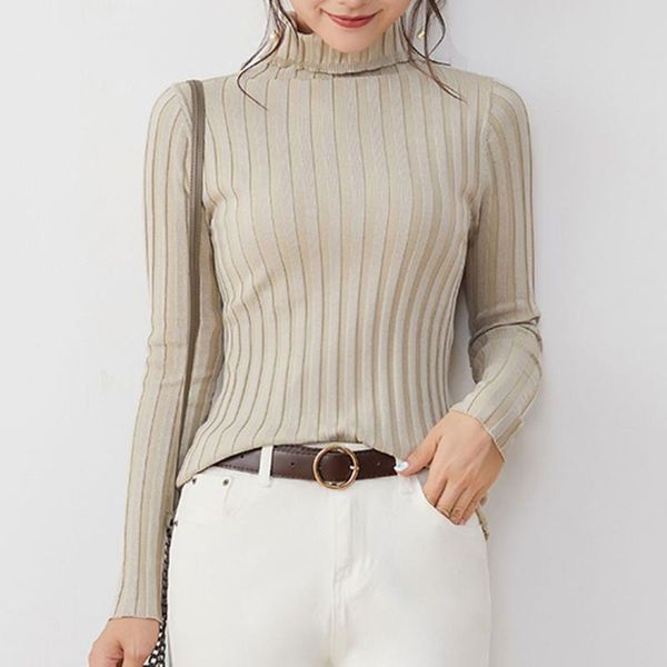 women's t-shirt women pullover spring fall casual korean simple basic pullovers turtleneck long sleeve slim soft bottom shirts sweater, White
women's t-shirt women pullover spring fall casual korean simple basic pullovers turtleneck long sleeve slim soft bottom shirts sweater, White