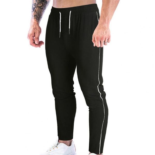 men's pants casual simple comfy elastic waist sports solid color men trousers drawstring slim mid fall for home, Black
men's pants casual simple comfy elastic waist sports solid color men trousers drawstring slim mid fall for home, Black