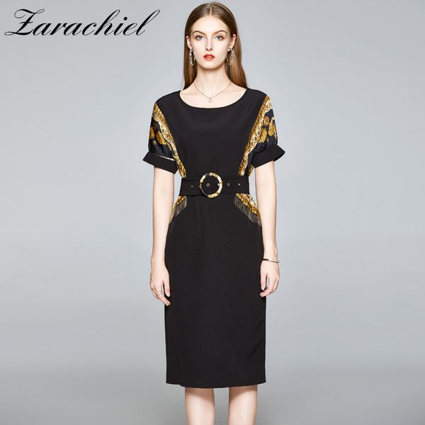 elegant tassels patchwork women office golden print ladies batwing short sleeve midi summer fall belt party dress 210416, Black;gray
elegant tassels patchwork women office golden print ladies batwing short sleeve midi summer fall belt party dress 210416, Black;gray