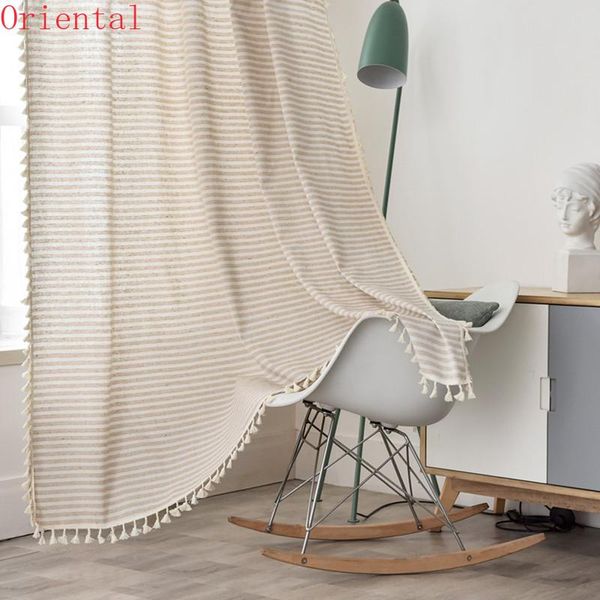 cotton linen beige stripe tassel curtain country style window hanging blackout curtains for living room easy drape & drapes
cotton linen beige stripe tassel curtain country style window hanging blackout curtains for living room easy drape & drapes