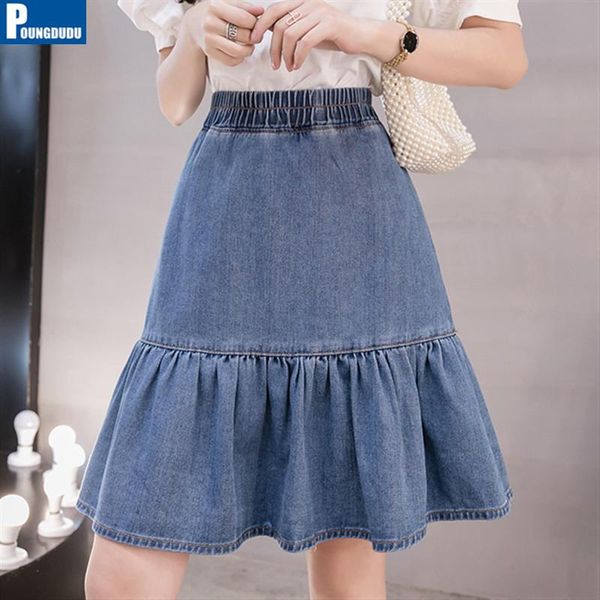skirts poungdudu 2021 spring women jean skirt for girls plus size ladies denim ruffle high waist elastic casual a-line sweetown, Black
skirts poungdudu 2021 spring women jean skirt for girls plus size ladies denim ruffle high waist elastic casual a-line sweetown, Black