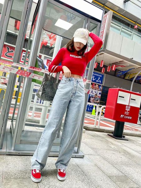 spring and autumn style retro washed solid color long jeans women, street fashion is thin high-waisted wide-leg women women's, Blue
spring and autumn style retro washed solid color long jeans women, street fashion is thin high-waisted wide-leg women women's, Blue
