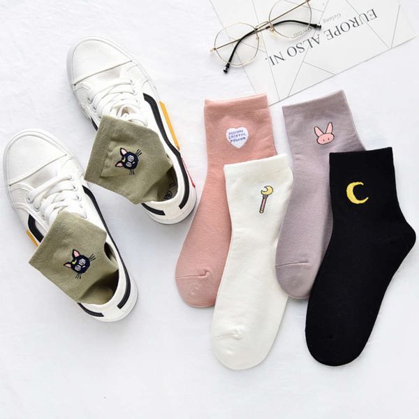 women concise lovely patterned harajuku socks cotton casual cute cat year gift for female sweat absorption comfortable, Black;white
women concise lovely patterned harajuku socks cotton casual cute cat year gift for female sweat absorption comfortable, Black;white