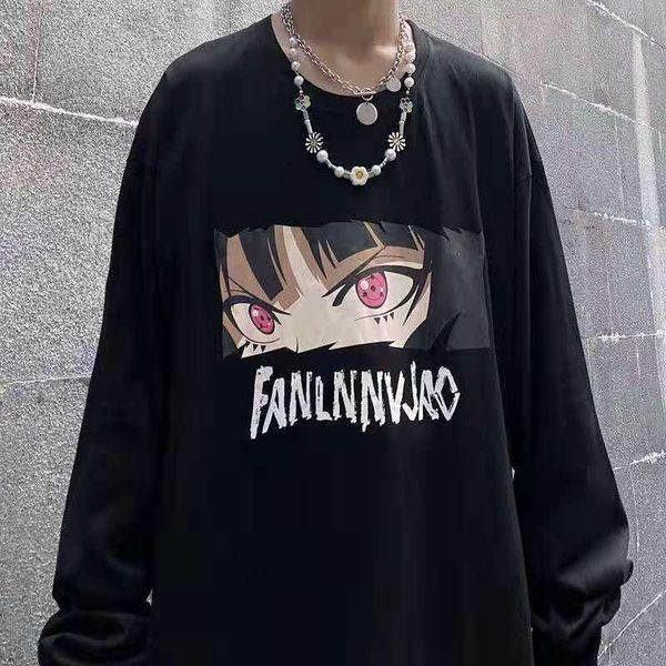men's hoodies & sweatshirts cczxly japanese animation casual wear, blood ring eyes, male and female lovers' clothes,, Black
men's hoodies & sweatshirts cczxly japanese animation casual wear, blood ring eyes, male and female lovers' clothes,, Black