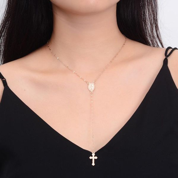 pendant necklaces fashion jewelry women necklace christian cross clavicle chain tassel jesus easter accesorios mujer, Silver
pendant necklaces fashion jewelry women necklace christian cross clavicle chain tassel jesus easter accesorios mujer, Silver