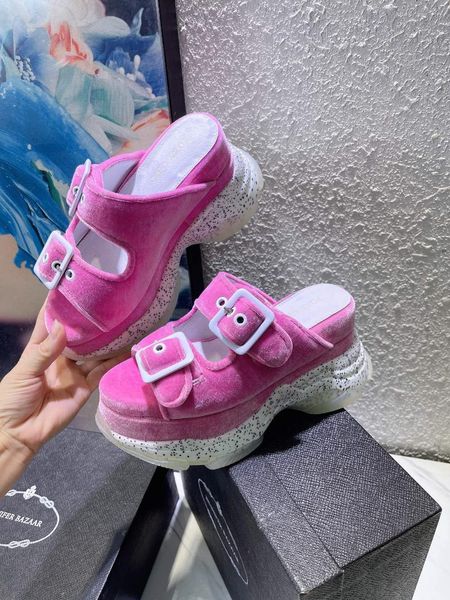slippers women summer high platform fashion luxury designer brand wedge heels sandals peep toe outside woman lady thick sole, Black
slippers women summer high platform fashion luxury designer brand wedge heels sandals peep toe outside woman lady thick sole, Black