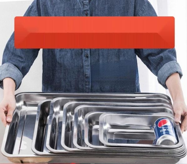 dishes & plates 304 thickened and deepened stainless steel plate rectangular tray dinner steamed rice barbecue
dishes & plates 304 thickened and deepened stainless steel plate rectangular tray dinner steamed rice barbecue