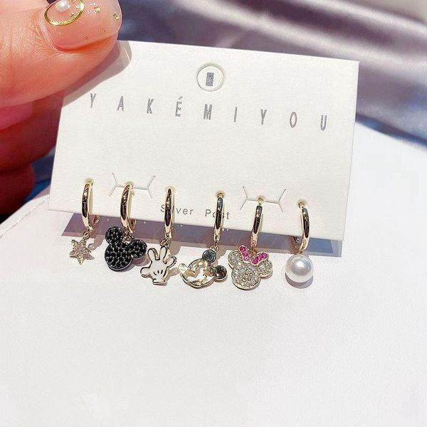 dangle & chandelier cute mouse earrings hook for women charm six piece sets anime jewelry wholesale korean 2021 trendy fashion lovely access, Silver
dangle & chandelier cute mouse earrings hook for women charm six piece sets anime jewelry wholesale korean 2021 trendy fashion lovely access, Silver