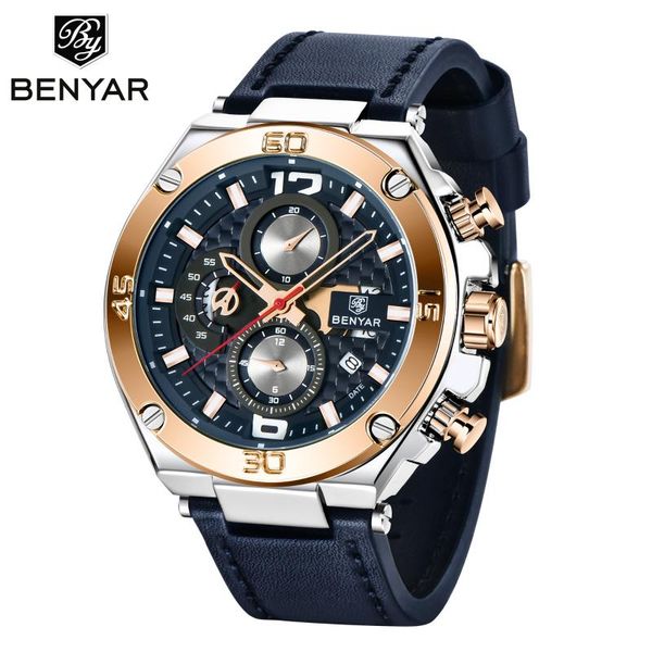 wristwatches benyar brand large dial design chronograph sport mens watches fashion military waterproof quartz watch relogio masculino, Slivery;brown
wristwatches benyar brand large dial design chronograph sport mens watches fashion military waterproof quartz watch relogio masculino, Slivery;brown