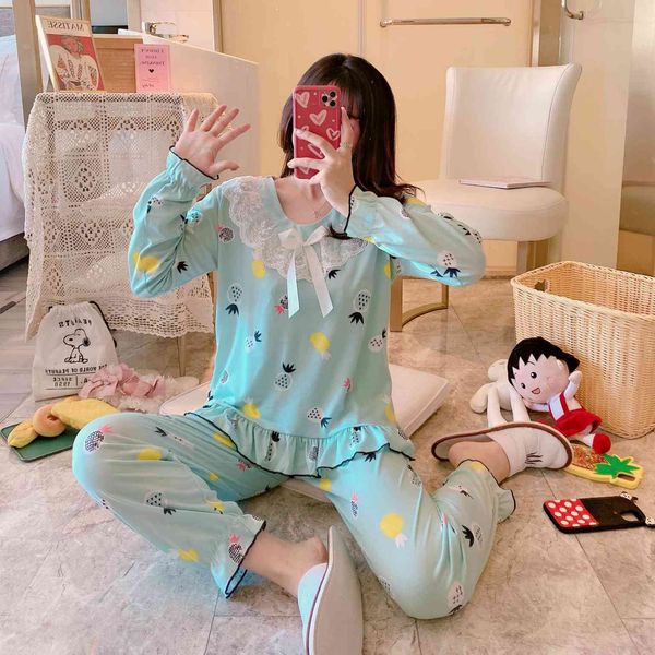 girl round neck long sleeved women sleepwear pajamas set autumn nightwear night suit cartoon lovely youth student cute, Black;red
girl round neck long sleeved women sleepwear pajamas set autumn nightwear night suit cartoon lovely youth student cute, Black;red