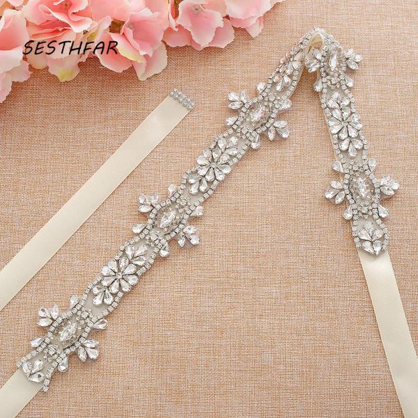wedding sashes sesthfar rhinestones bridal dress belt crystal silver diamond for party gown, White
wedding sashes sesthfar rhinestones bridal dress belt crystal silver diamond for party gown, White