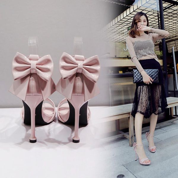 fashion bow-knot open toe 10cm high-heeled sandals night club dancing party summer shoes woman, Black
fashion bow-knot open toe 10cm high-heeled sandals night club dancing party summer shoes woman, Black
