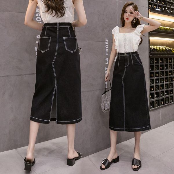 jean skirt washed denim women's plus-size high-waist office black long vintage back fork gd953 skirts
jean skirt washed denim women's plus-size high-waist office black long vintage back fork gd953 skirts