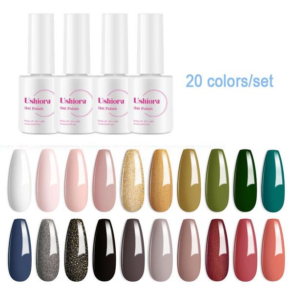 nail art kits ushiora 6/10/20 set matte effect gel polish nude glitter base coat semi permanent soak off varnish
nail art kits ushiora 6/10/20 set matte effect gel polish nude glitter base coat semi permanent soak off varnish