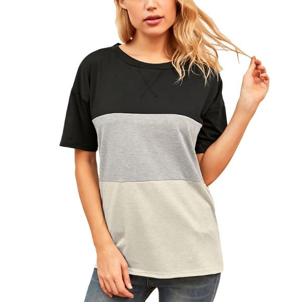 women's t-shirt striped printed female for summer women short sleeve round neck fashion casual ladies tee shirt d30, White
women's t-shirt striped printed female for summer women short sleeve round neck fashion casual ladies tee shirt d30, White