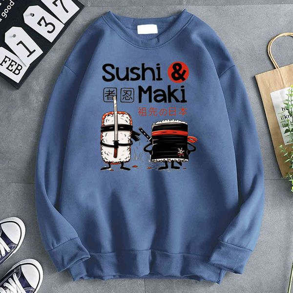 men's long sved round neck hoodie, wool casual wear, cartoon sushi printing, retro hip-hop style, Black
men's long sved round neck hoodie, wool casual wear, cartoon sushi printing, retro hip-hop style, Black