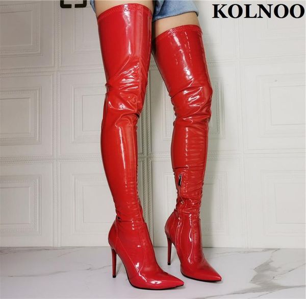 boots kolnoo womens high heel patent leather evening party over knee fashion club daily wear winter shoes, Black
boots kolnoo womens high heel patent leather evening party over knee fashion club daily wear winter shoes, Black