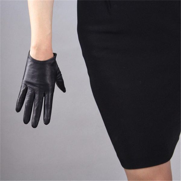five fingers gloves leather touch screen 16cm ultra short sheepskin black women 5-tb05, Blue;gray
five fingers gloves leather touch screen 16cm ultra short sheepskin black women 5-tb05, Blue;gray