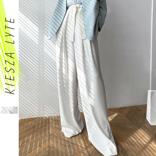 retro women wide leg pants white loose high waist long straight 2021 summer office lady trouser female quality women's & capris, Black;white
retro women wide leg pants white loose high waist long straight 2021 summer office lady trouser female quality women's & capris, Black;white