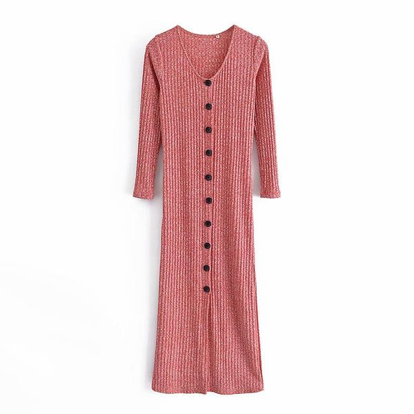 casual dresses yenkye 2021 women front button long knit dress female v neck sleeve slim autumn vestido, Black;gray
casual dresses yenkye 2021 women front button long knit dress female v neck sleeve slim autumn vestido, Black;gray