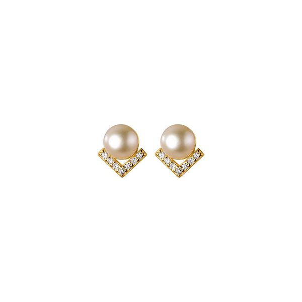 stud 18k gold authentic real. 925 sterling silver fine jewelry freshwater pearl & v shape cz set earrings c-g76607557614, Golden;silver
stud 18k gold authentic real. 925 sterling silver fine jewelry freshwater pearl & v shape cz set earrings c-g76607557614, Golden;silver