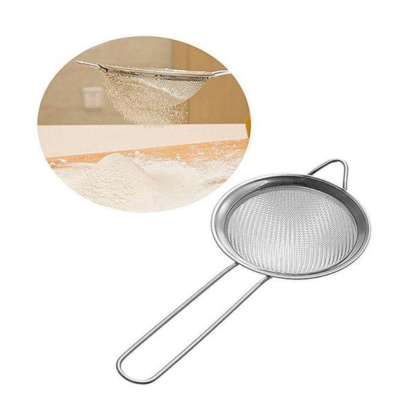 stainless steel mesh round kitchen wire flour sieve colander portable durable strainer baking kitcken accessories & pastry tools
stainless steel mesh round kitchen wire flour sieve colander portable durable strainer baking kitcken accessories & pastry tools
