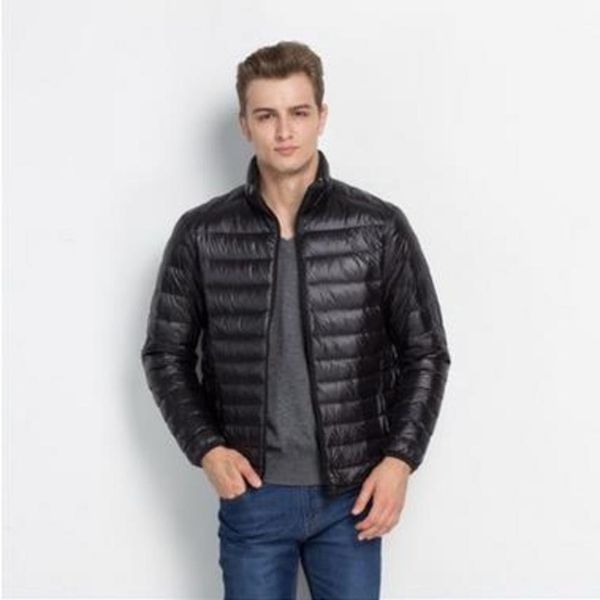 Autumn winter down light thin stand collar short Korean slim fit off-season men's large warm et, Black
Autumn winter down light thin stand collar short Korean slim fit off-season men's large warm et, Black