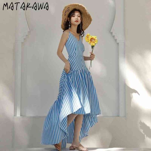 matakawa korean striped slim sling dresses for women irregular long robe beach holiday beach v-neck woman dress a-line vestidos 210513, Black;gray
matakawa korean striped slim sling dresses for women irregular long robe beach holiday beach v-neck woman dress a-line vestidos 210513, Black;gray
